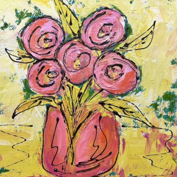 Funky Pink Roses