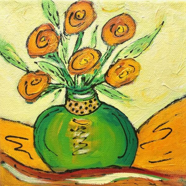Miniature Funky Orange Roses